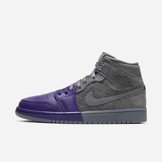 Pantofi Casual Nike Air Jordan 1 Mid SE Dama Gri Violet Gri | GKOS-53826